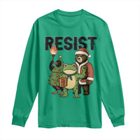 Portland Frog Protest Frogs Together Strong Long Sleeve Shirt Funny Holiday Gift - Wonder Print Shop