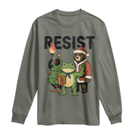 Portland Frog Protest Frogs Together Strong Long Sleeve Shirt Funny Holiday Gift - Wonder Print Shop