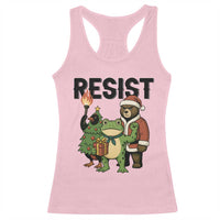 Portland Frog Protest Frogs Together Strong Racerback Tank Top Funny Holiday Gift - Wonder Print Shop