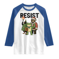 Portland Frog Protest Frogs Together Strong Raglan Shirt Funny Holiday Gift - Wonder Print Shop