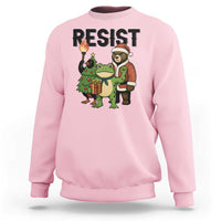 Portland Frog Protest Frogs Together Strong Sweatshirt Funny Holiday Gift - Wonder Print Shop