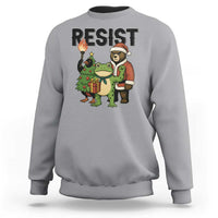 Portland Frog Protest Frogs Together Strong Sweatshirt Funny Holiday Gift - Wonder Print Shop