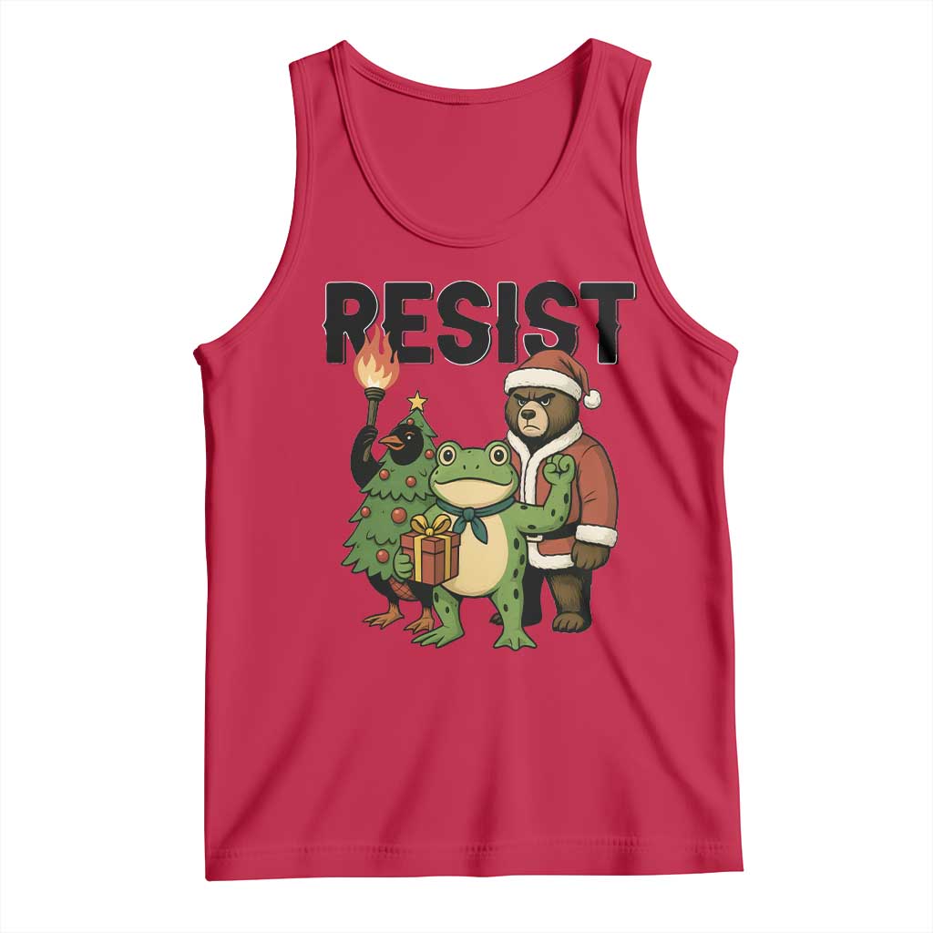 Portland Frog Protest Frogs Together Strong Tank Top Funny Holiday Gift - Wonder Print Shop