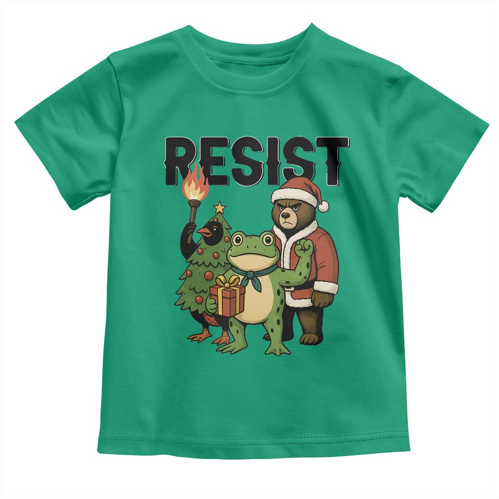 Portland Frog Protest Frogs Together Strong Toddler T Shirt Funny Holiday Gift - Wonder Print Shop