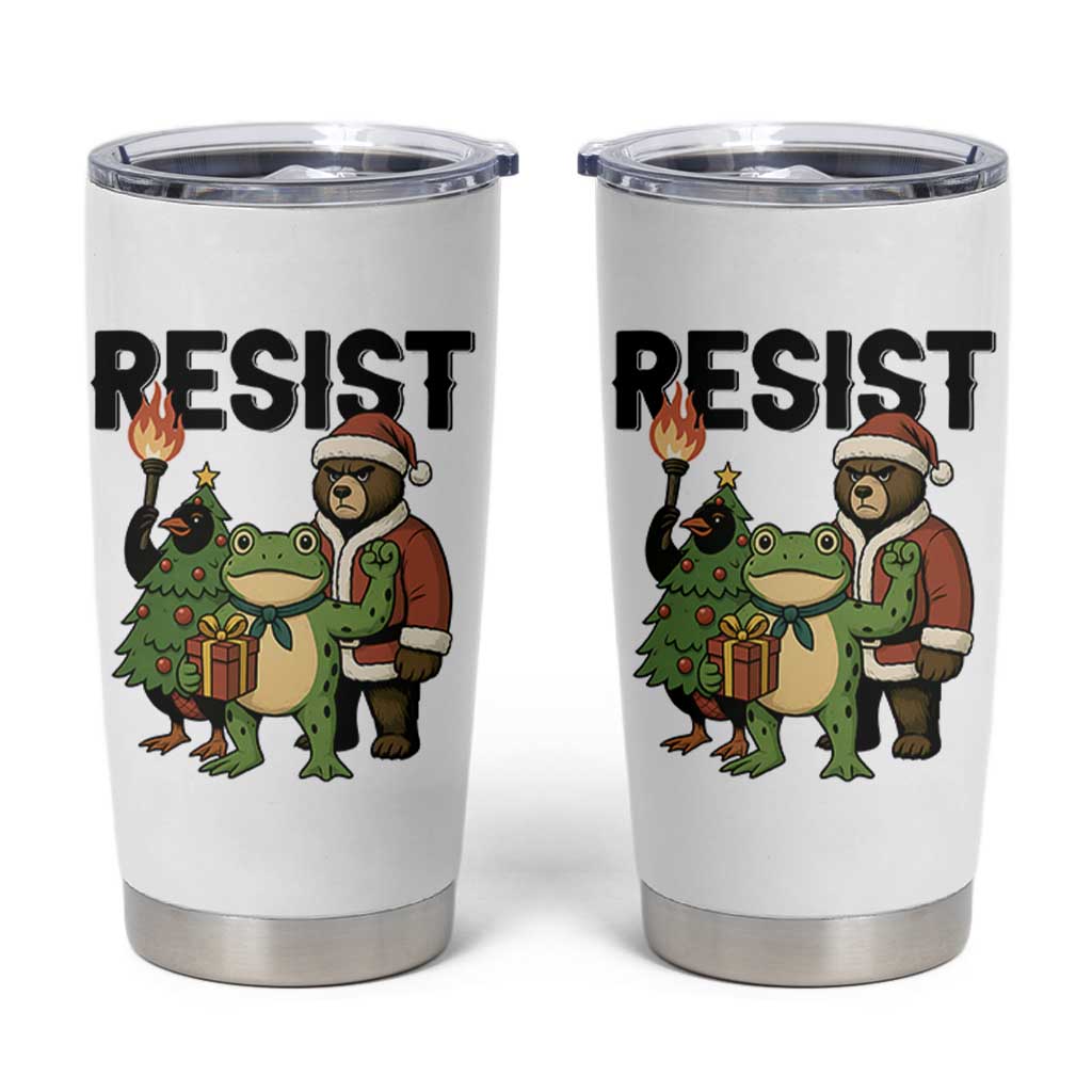 Portland Frog Protest Frogs Together Strong Tumbler Cup Funny Holiday Gift - Wonder Print Shop