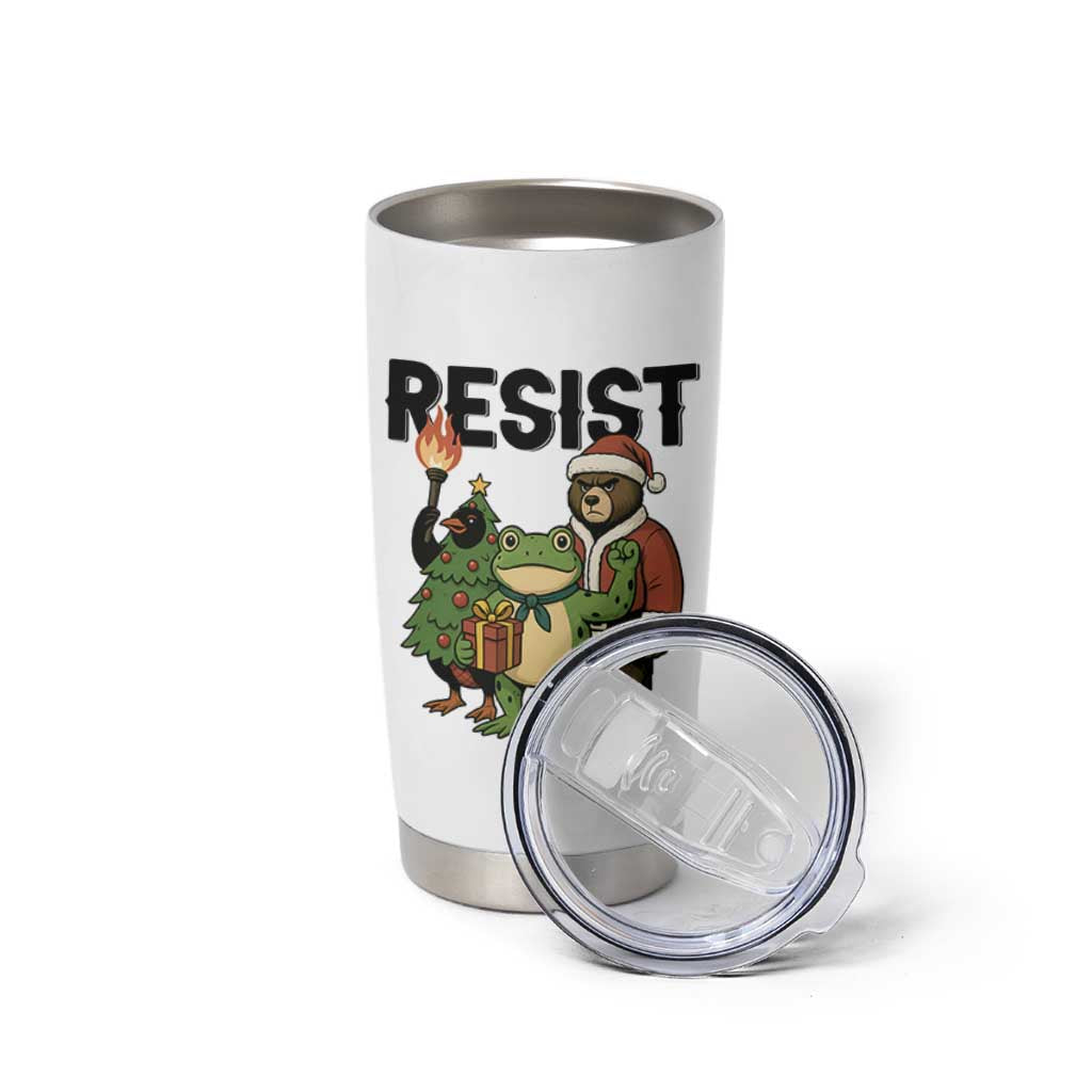 Portland Frog Protest Frogs Together Strong Tumbler Cup Funny Holiday Gift - Wonder Print Shop