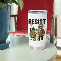 Portland Frog Protest Frogs Together Strong Tumbler Cup Funny Holiday Gift - Wonder Print Shop