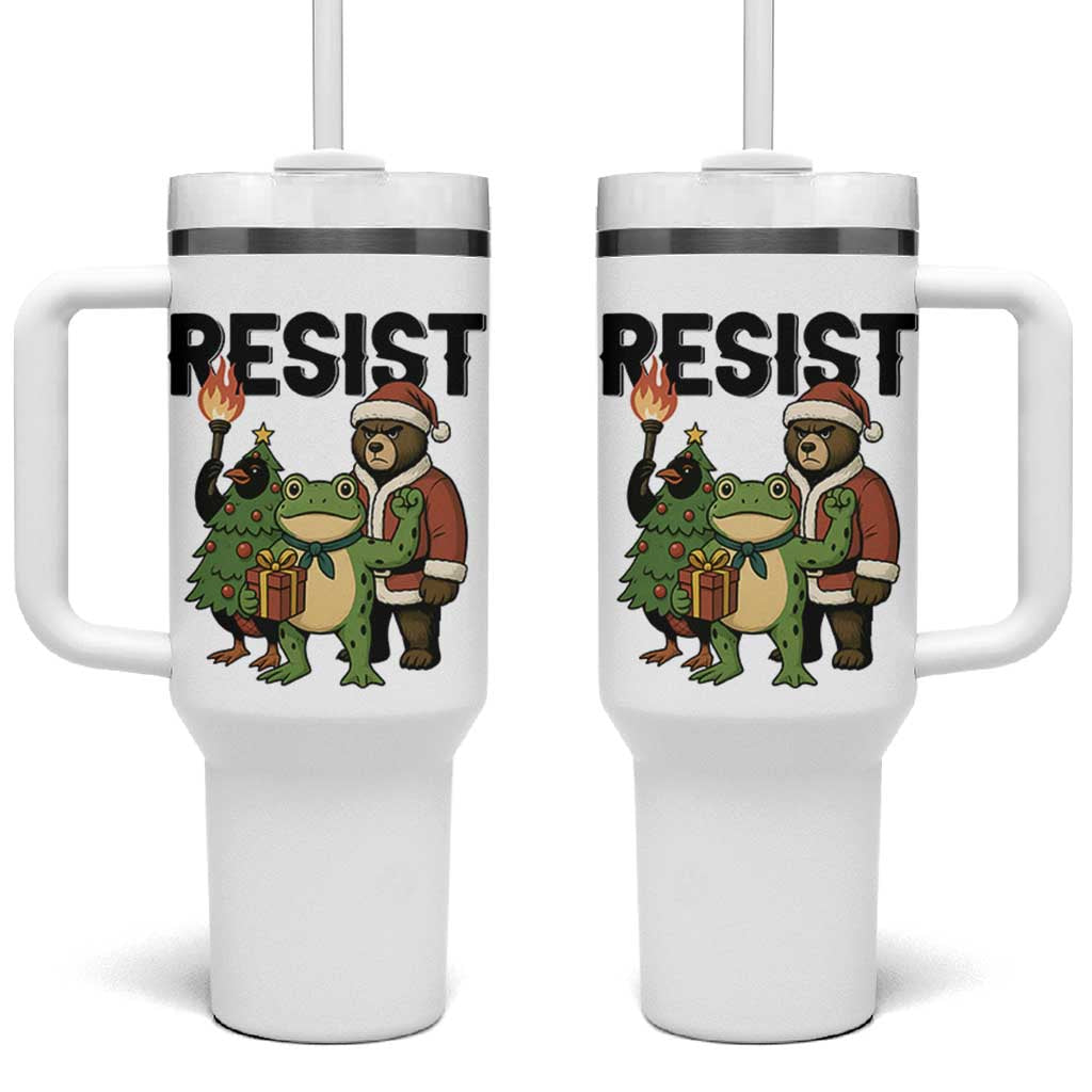 Portland Frog Protest Frogs Together Strong Tumbler With Handle Funny Holiday Gift - Wonder Print Shop