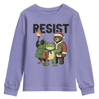 Portland Frog Protest Frogs Together Strong Youth Sweatshirt Funny Holiday Gift - Wonder Print Shop