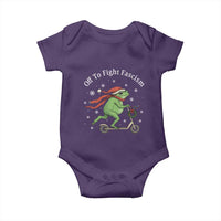 Portland Frog Protest Off To Fight Fascism Baby Onesie Funny Christmas Gift - Wonder Print Shop