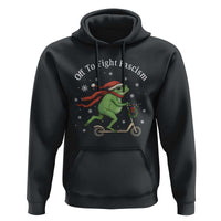 Portland Frog Protest Off To Fight Fascism Hoodie Funny Christmas Gift - Wonder Print Shop