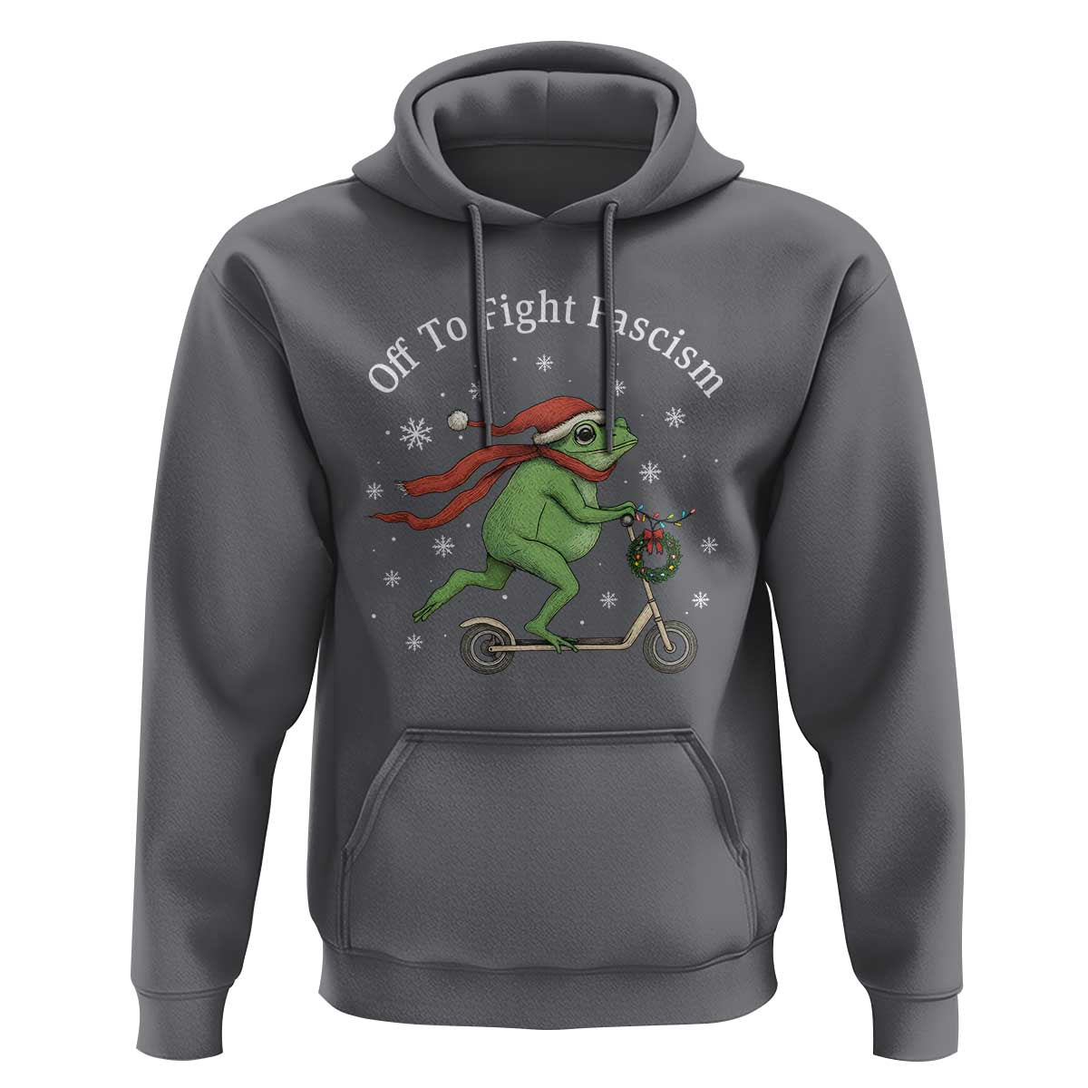 Portland Frog Protest Off To Fight Fascism Hoodie Funny Christmas Gift - Wonder Print Shop