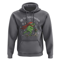 Portland Frog Protest Off To Fight Fascism Hoodie Funny Christmas Gift - Wonder Print Shop