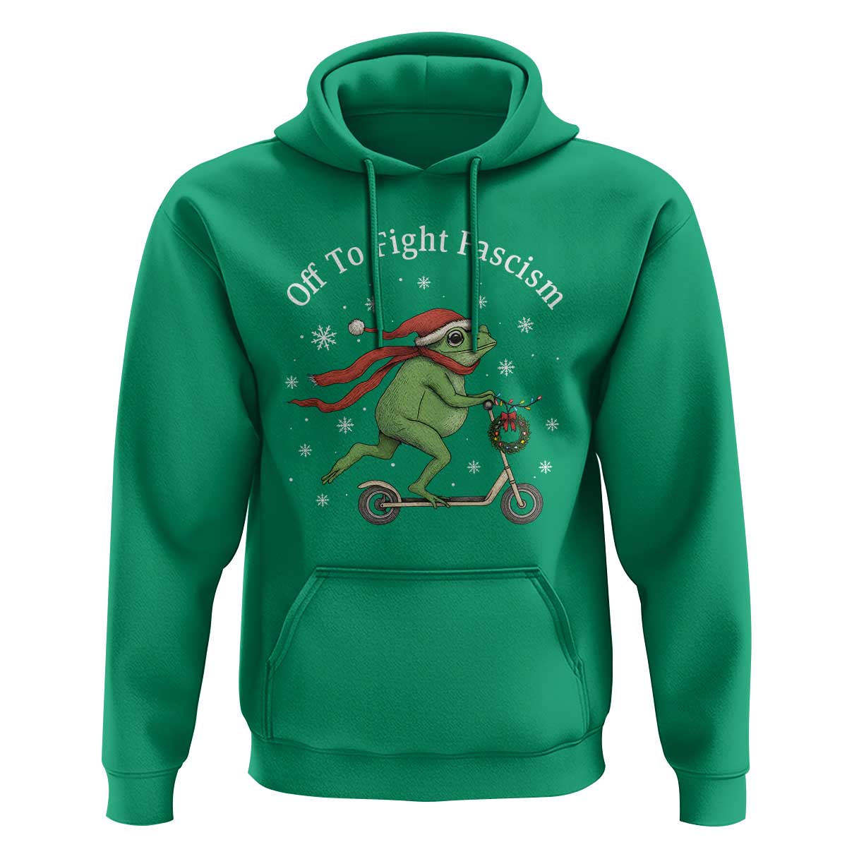 Portland Frog Protest Off To Fight Fascism Hoodie Funny Christmas Gift - Wonder Print Shop