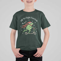 Portland Frog Protest Off To Fight Fascism T Shirt For Kid Funny Christmas Gift - Wonder Print Shop