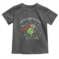 Portland Frog Protest Off To Fight Fascism Toddler T Shirt Funny Christmas Gift - Wonder Print Shop
