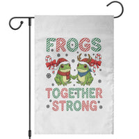 Frogs Together Strong Garden Flag Funny Portland Christmas Resist Gift - Wonder Print Shop