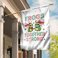 Frogs Together Strong Garden Flag Funny Portland Christmas Resist Gift - Wonder Print Shop