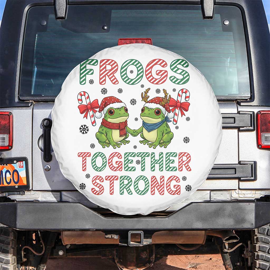 Frogs Together Strong Spare Tire Cover Funny Portland Christmas Resist Gift - Wonder Print Shop