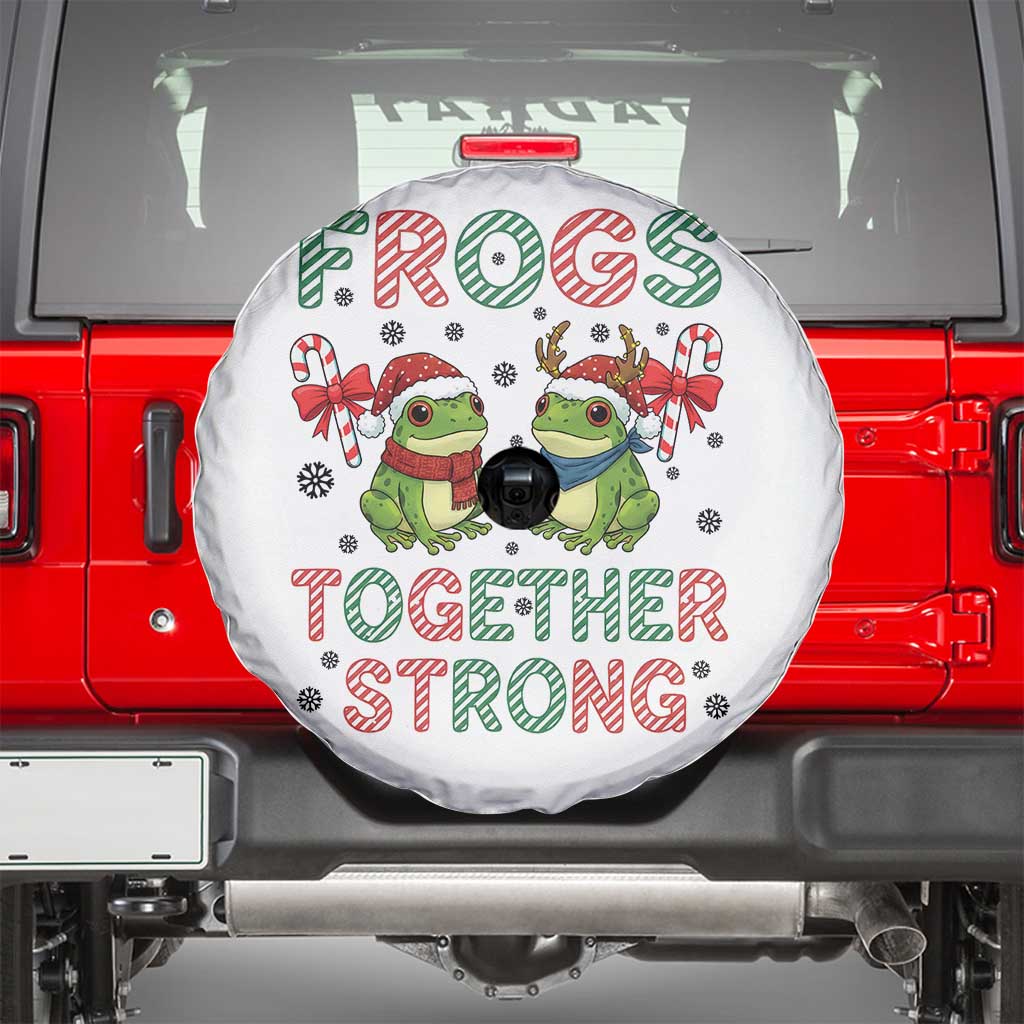 Frogs Together Strong Spare Tire Cover Funny Portland Christmas Resist Gift - Wonder Print Shop
