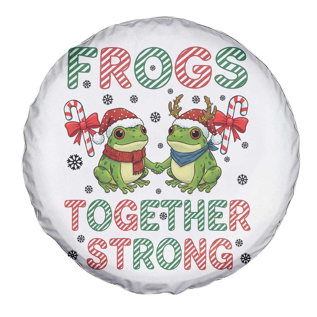 Frogs Together Strong Spare Tire Cover Funny Portland Christmas Resist Gift - Wonder Print Shop