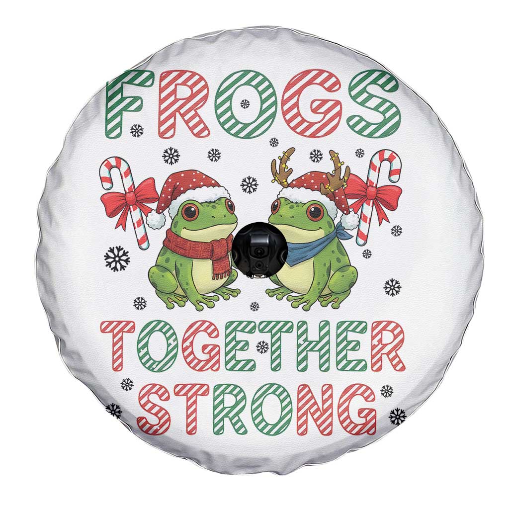 Frogs Together Strong Spare Tire Cover Funny Portland Christmas Resist Gift - Wonder Print Shop
