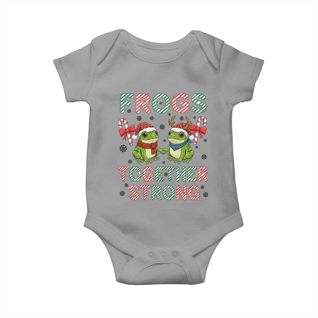 Frogs Together Strong Baby Onesie Funny Portland Christmas Resist Gift - Wonder Print Shop