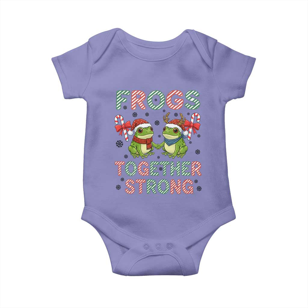 Frogs Together Strong Baby Onesie Funny Portland Christmas Resist Gift - Wonder Print Shop