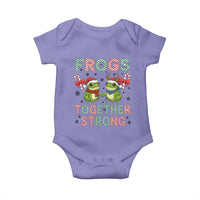 Frogs Together Strong Baby Onesie Funny Portland Christmas Resist Gift - Wonder Print Shop