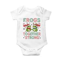 Frogs Together Strong Baby Onesie Funny Portland Christmas Resist Gift - Wonder Print Shop