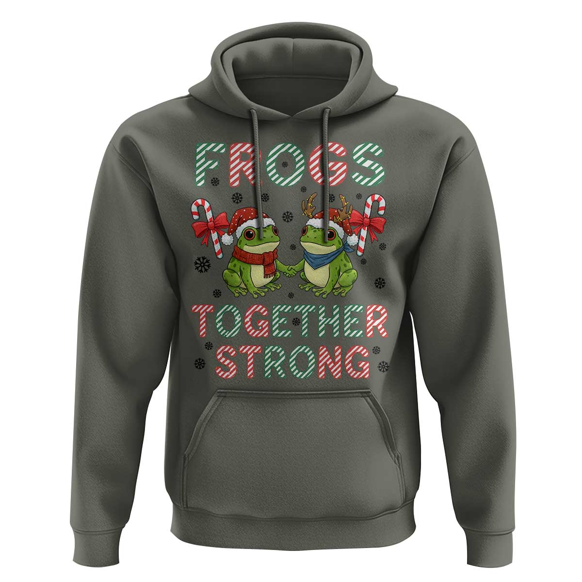 Frogs Together Strong Hoodie Funny Portland Christmas Resist Gift - Wonder Print Shop
