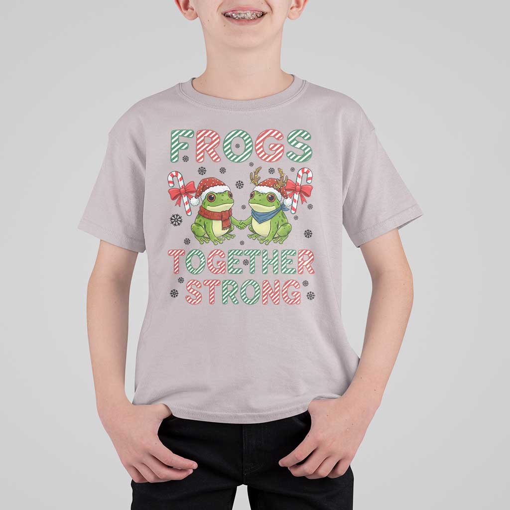Frogs Together Strong T Shirt For Kid Funny Portland Christmas Resist Gift - Wonder Print Shop