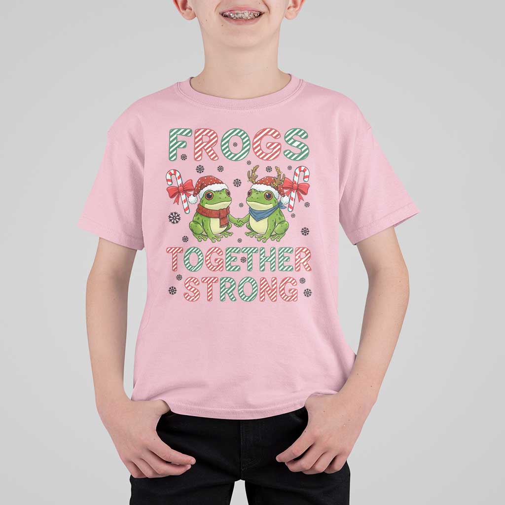 Frogs Together Strong T Shirt For Kid Funny Portland Christmas Resist Gift - Wonder Print Shop