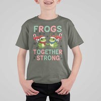 Frogs Together Strong T Shirt For Kid Funny Portland Christmas Resist Gift - Wonder Print Shop
