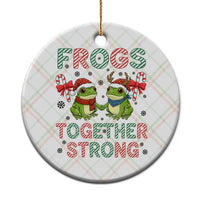 Frogs Together Strong Ceramic Ornament Funny Portland Xmas Resist Gift - Wonder Print Shop