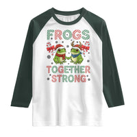 Frogs Together Strong Raglan Shirt Funny Portland Christmas Resist Gift - Wonder Print Shop