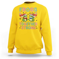 Frogs Together Strong Sweatshirt Funny Portland Christmas Resist Gift - Wonder Print Shop