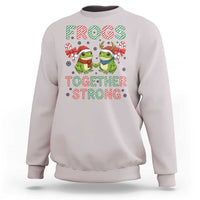 Frogs Together Strong Sweatshirt Funny Portland Christmas Resist Gift - Wonder Print Shop