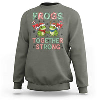Frogs Together Strong Sweatshirt Funny Portland Christmas Resist Gift - Wonder Print Shop