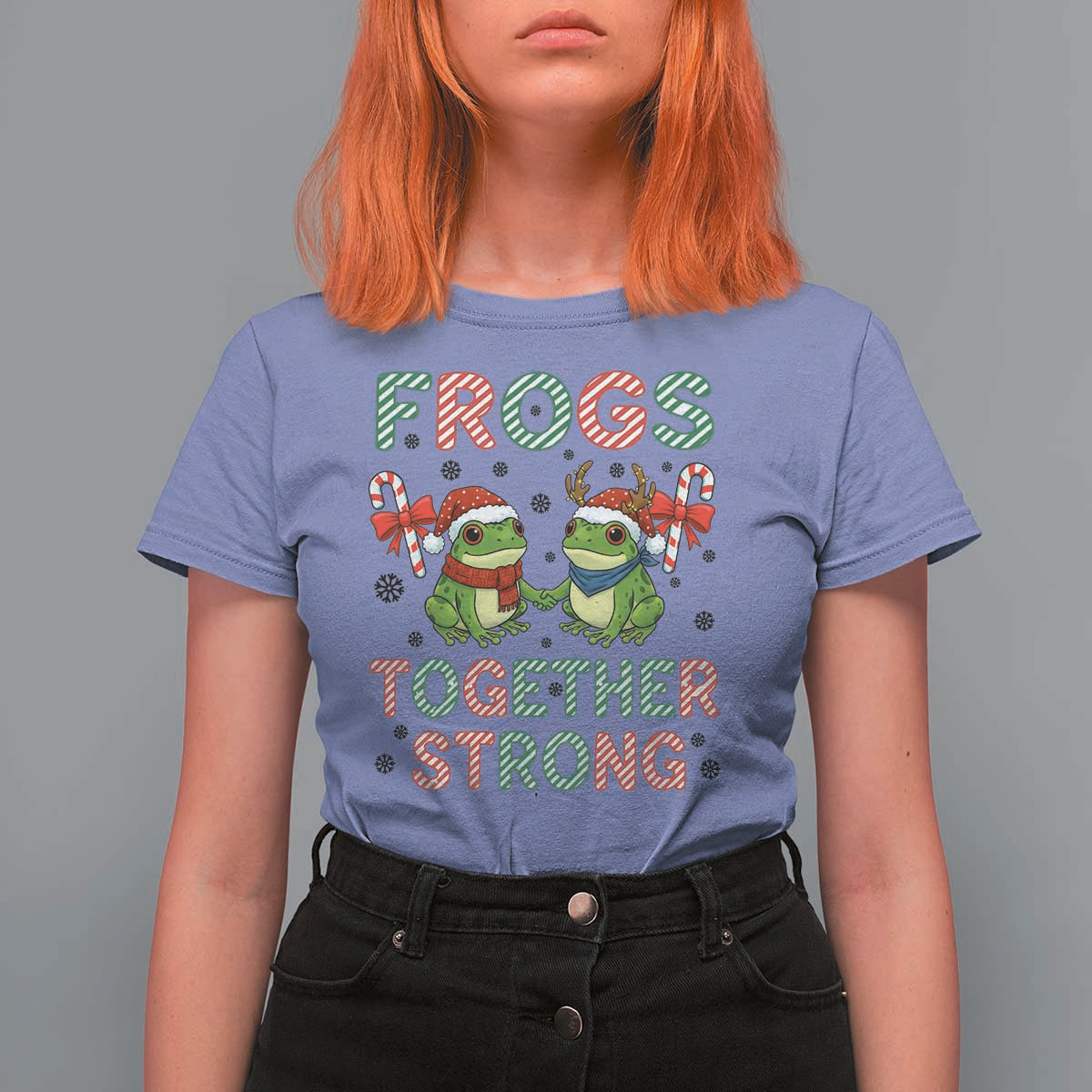Frogs Together Strong T Shirt For Women Funny Portland Christmas Resist Gift - Wonder Print Shop