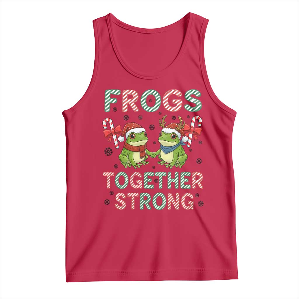 Frogs Together Strong Tank Top Funny Portland Christmas Resist Gift - Wonder Print Shop