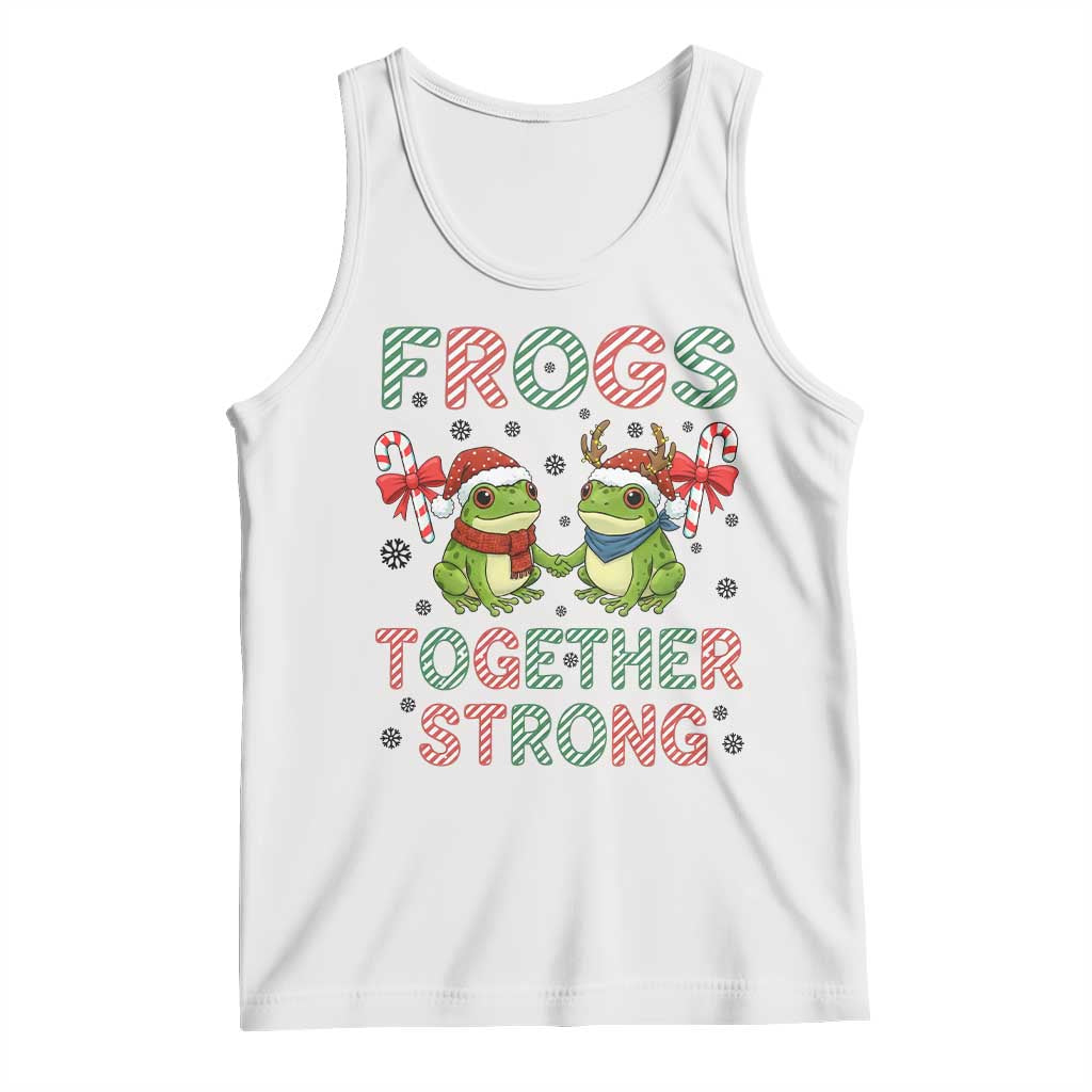 Frogs Together Strong Tank Top Funny Portland Christmas Resist Gift - Wonder Print Shop