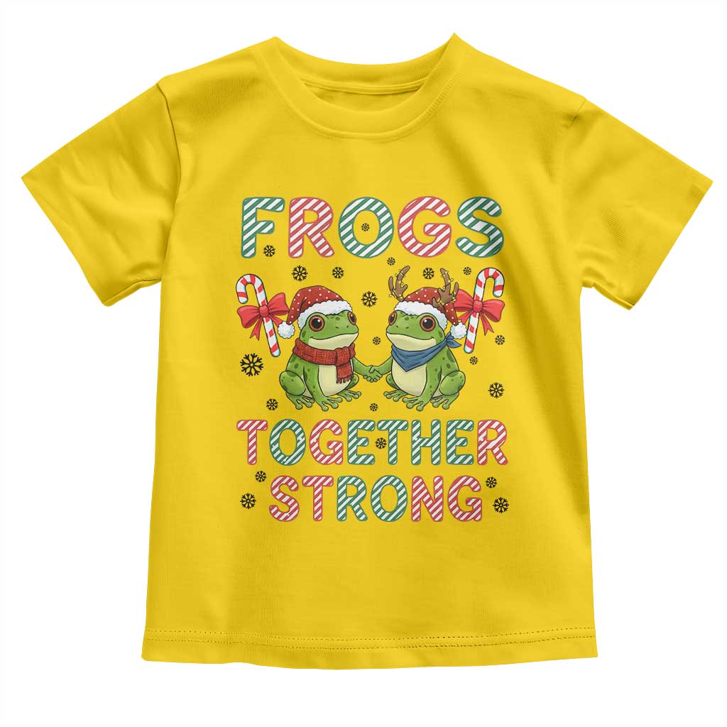 Frogs Together Strong Toddler T Shirt Funny Portland Christmas Resist Gift - Wonder Print Shop