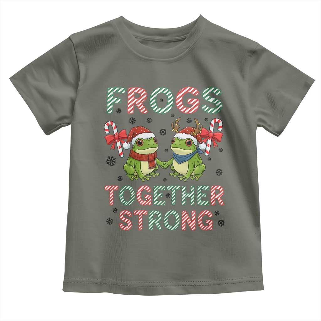Frogs Together Strong Toddler T Shirt Funny Portland Christmas Resist Gift - Wonder Print Shop