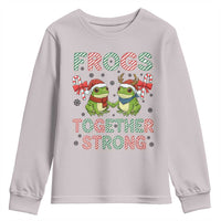 Frogs Together Strong Youth Sweatshirt Funny Portland Christmas Resist Gift - Wonder Print Shop