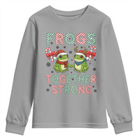 Frogs Together Strong Youth Sweatshirt Funny Portland Christmas Resist Gift - Wonder Print Shop