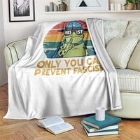 Only You Can Prevent Fascism Throw Blanket Funny Portland Frog Protest Gift - Wonder Print Shop