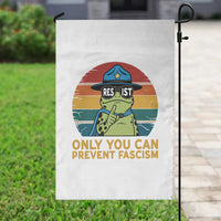 Only You Can Prevent Fascism Garden Flag Funny Portland Frog Protest Gift - Wonder Print Shop