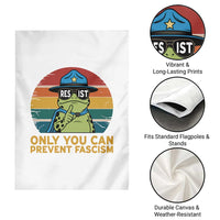 Only You Can Prevent Fascism Garden Flag Funny Portland Frog Protest Gift - Wonder Print Shop
