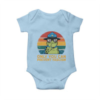 Only You Can Prevent Fascism Baby Onesie Funny Portland Frog Protest Gift - Wonder Print Shop